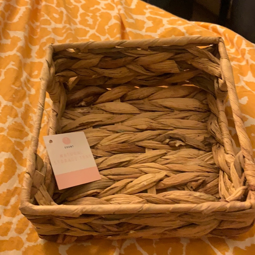 Target natural storage tray